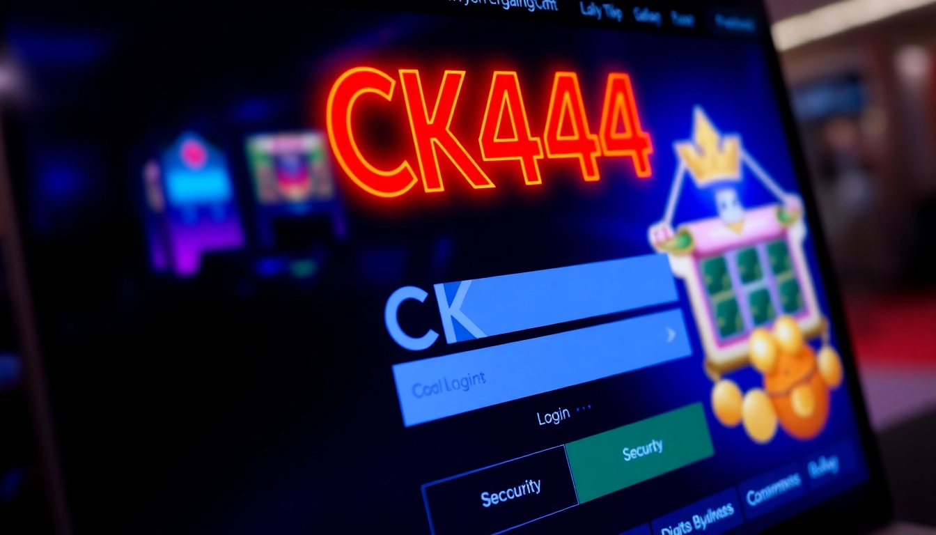Access the ck444 login page effortlessly with this clean, secure interface showcasing quick sign-in features for online gaming enthusiasts.