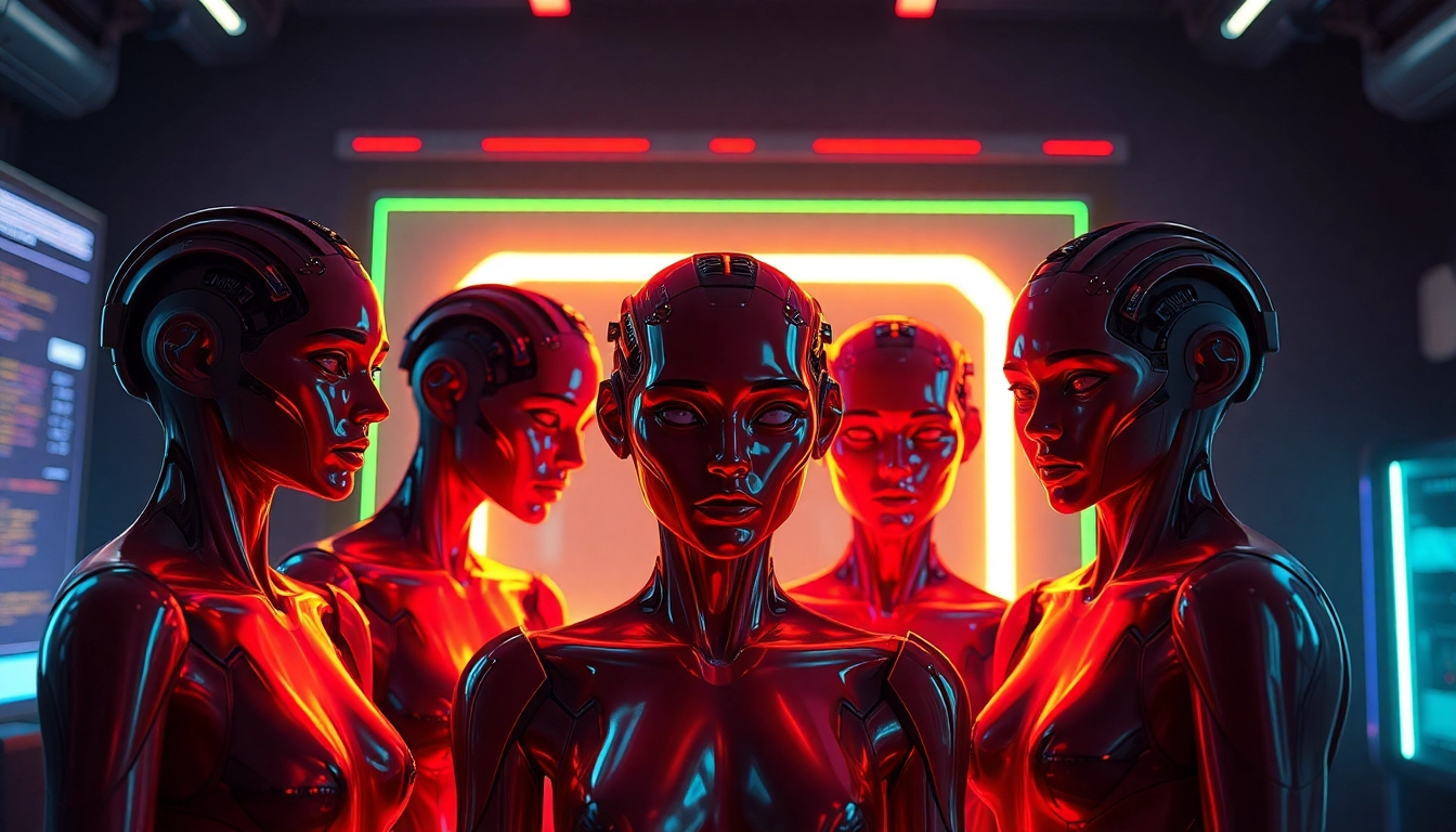 NSFW AI Image Generator in action: cinematic collage of five hyperreal scenes and textures.