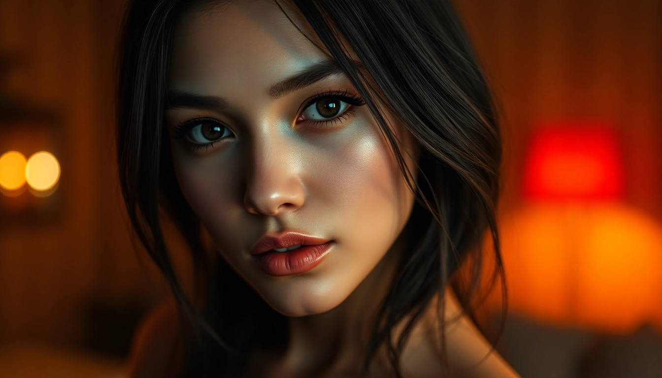 Detailed shot of a hyperrealistic female figure created using an nsfw ai generator, showcasing facial emotion and high-quality textures.
