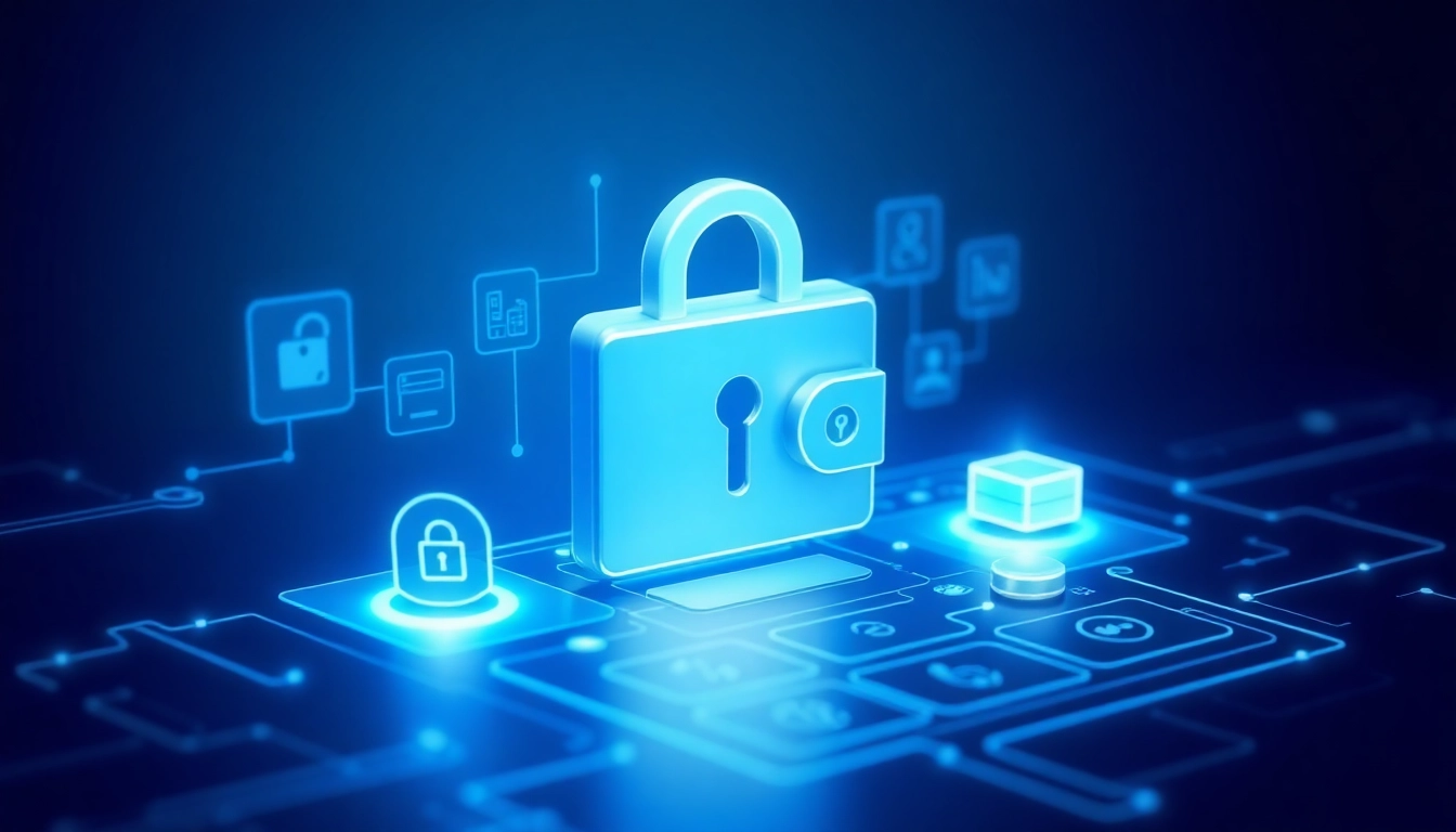 A modern crypto wallet app interface demonstrating security features and user control over