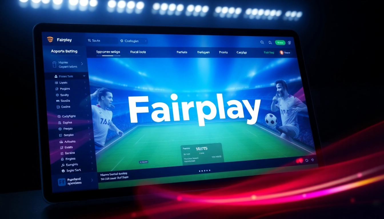 Fairplay Id displayed on a secure betting platform interface with sports graphics, highlighting ease of use and trust.