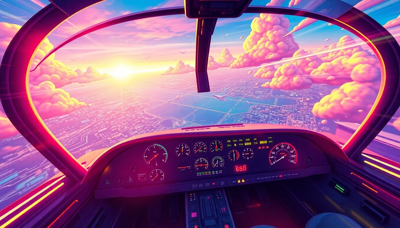 Aviator Game Login screen showing a sleek cockpit interface for engaging flight-based betting game.