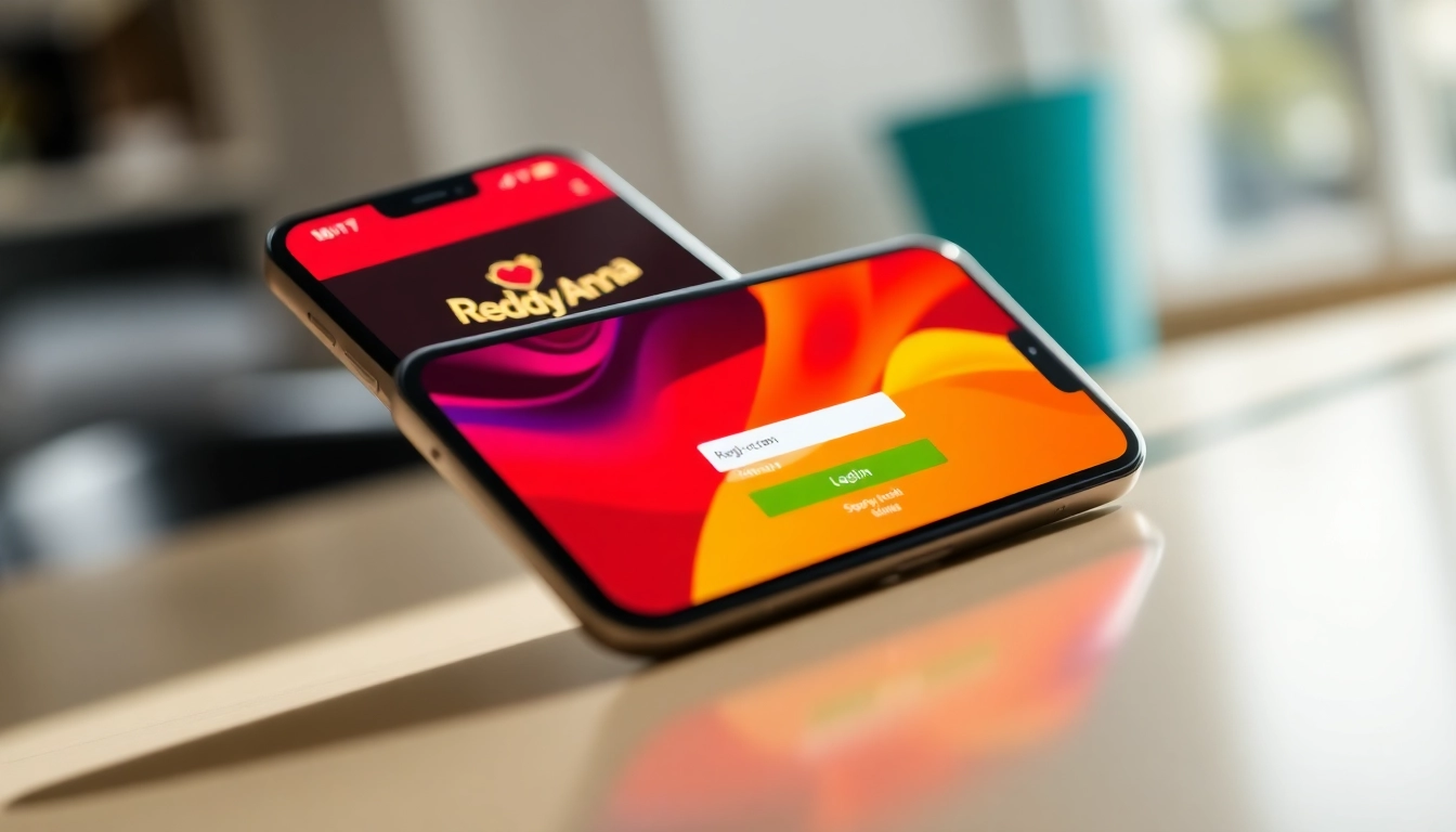 Secure Reddy Anna Login page shown on a smartphone with a user-friendly interface and vibrant colors enhancing easy access to betting account.