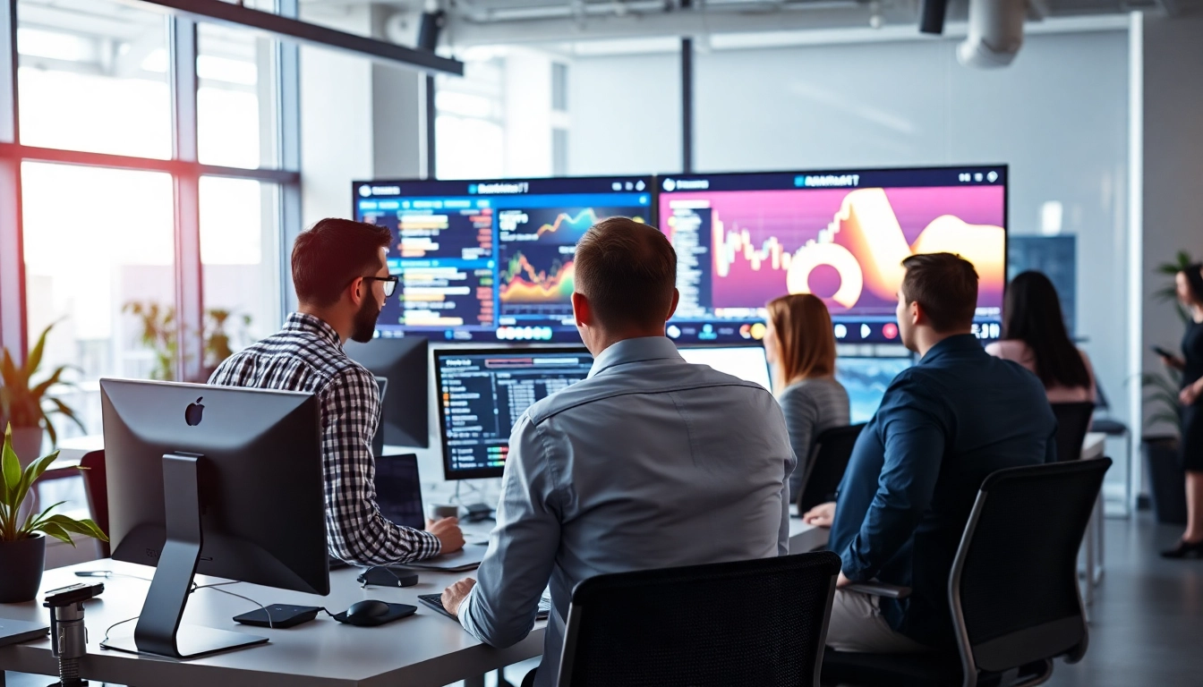 Business News for Startups team reviewing digital screens in a modern office to stay ahead in